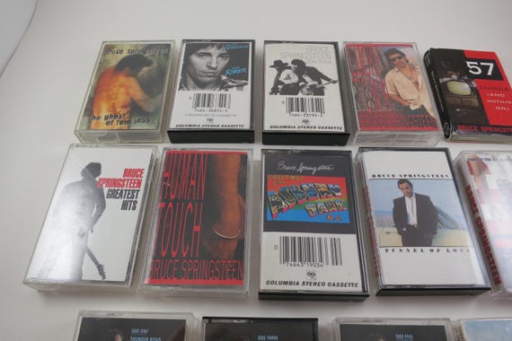 Vintage 1980's Bruce Springsteen Cassette Tapes Excellent Condition Born in the USA Tunnel of Love Asbury Park Lucky Town Sold Individ