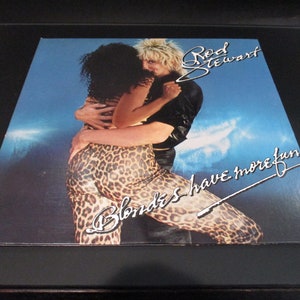 Vintage 1978 Rod Stewart Blondes Have More Fun Vinyl LP