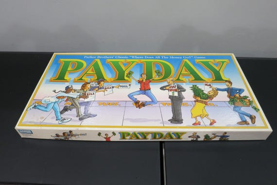 Vintage 1994 Parker Brothers Board Game No 32 Payday Where Does All The Money Go