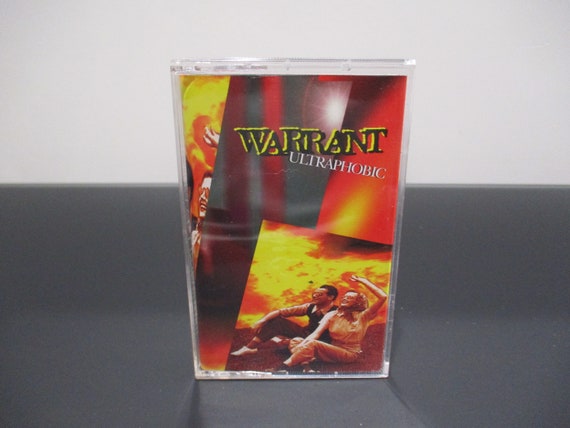 Vintage 1995 Cassette Tape Ultraphobic Warrant Near Mint Condition