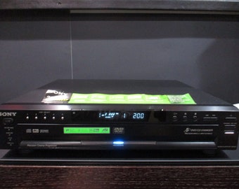 Vintage 90's Sony Five Disc CD/DVD Changer Precision Drive Model DVP-NC665P Works Perfect With Remote Free Shipping