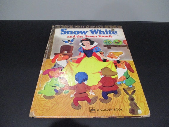 Vintage 1980 Golden Book Snow White and the Seven Dwarfs 44th Edition Illustrated Good Condition