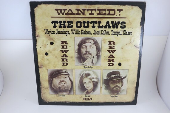 Vintage 1978 Vinyl LP Record Wanted The Outlaws Waylon Jennings Willie Nelson More Excellent Condition Black Label 71763