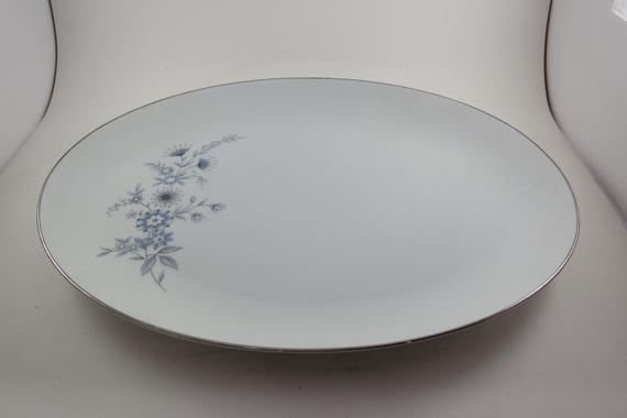 Vintage Mikasa Nadine Pattern 6235 Oval Serving Platter 16 1/4 Inch Like New Condition
