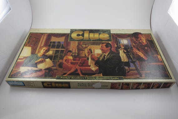 Vintage 1992 Clue Board Game: Parker Brothers Classic Detective Game