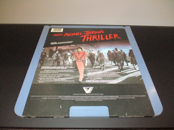 1982 Vintage Michael Jackson's Thriller CED Video Disc - Man Cave Decor