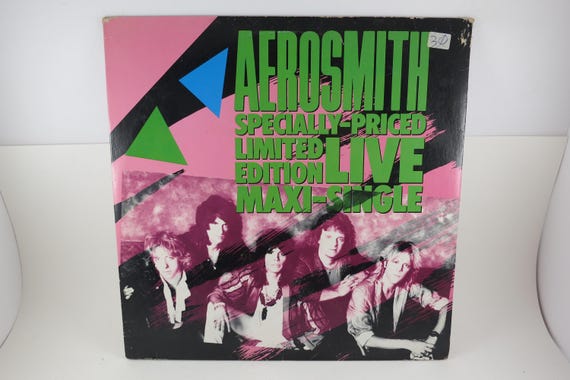 1986 Vinyl EP Record Aerosmith Specially Priced Limited Edition Live Maxi Single Excellent Condition 71718