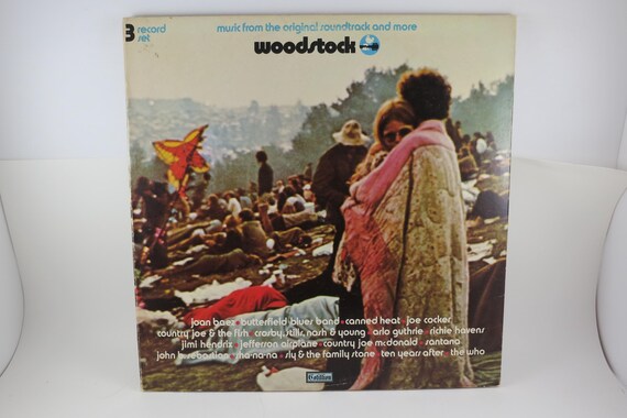 1970 Woodstock Soundtrack Vinyl LP Record - Three LP Set