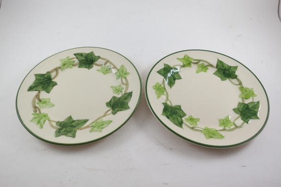 Vintage Franciscan Ivy Bread Plates - Set of 2
