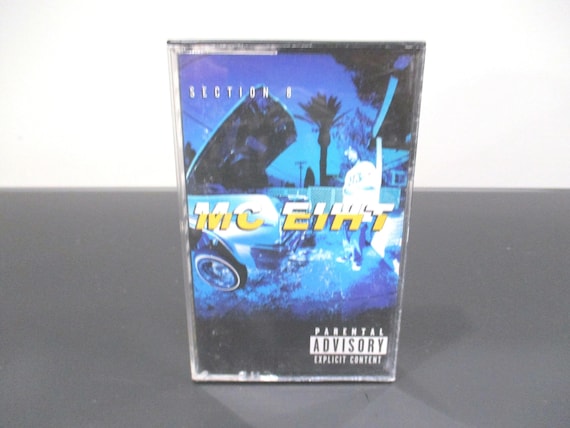 Vintage 1999 Hip Hop/Rap Cassette Tape Section 8 MC Eiht Excellent Condition