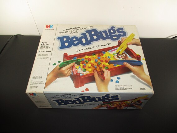 Vintage Milton Bradley 1985 Board Game Bed Bugs No 4509 100% Complete Excellent Condition Tested Works Perfect