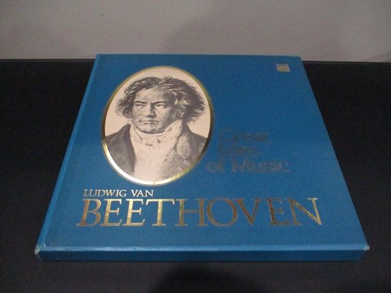 1976 Beethoven Vinyl LP Box Set: Men of Music Four Record Album