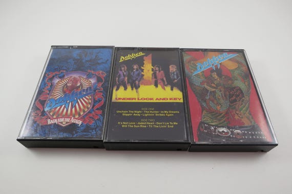 Vintage 1980's Dokken Cassette Tapes Tooth and Nail Back for the Attack Breaking The Chains Under Lock and Key Sold Individually