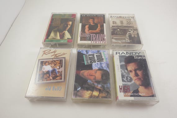 Vintage 1980's Randy Travis Cassette Tapes Excellent Condition Always & Forever Old 8x10 High Lonesome Storms of Life Sold Individually