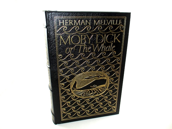 1977 Hardcover Book Moby Dick (The Whale) Herman Melville Leather Bound Collector Edition