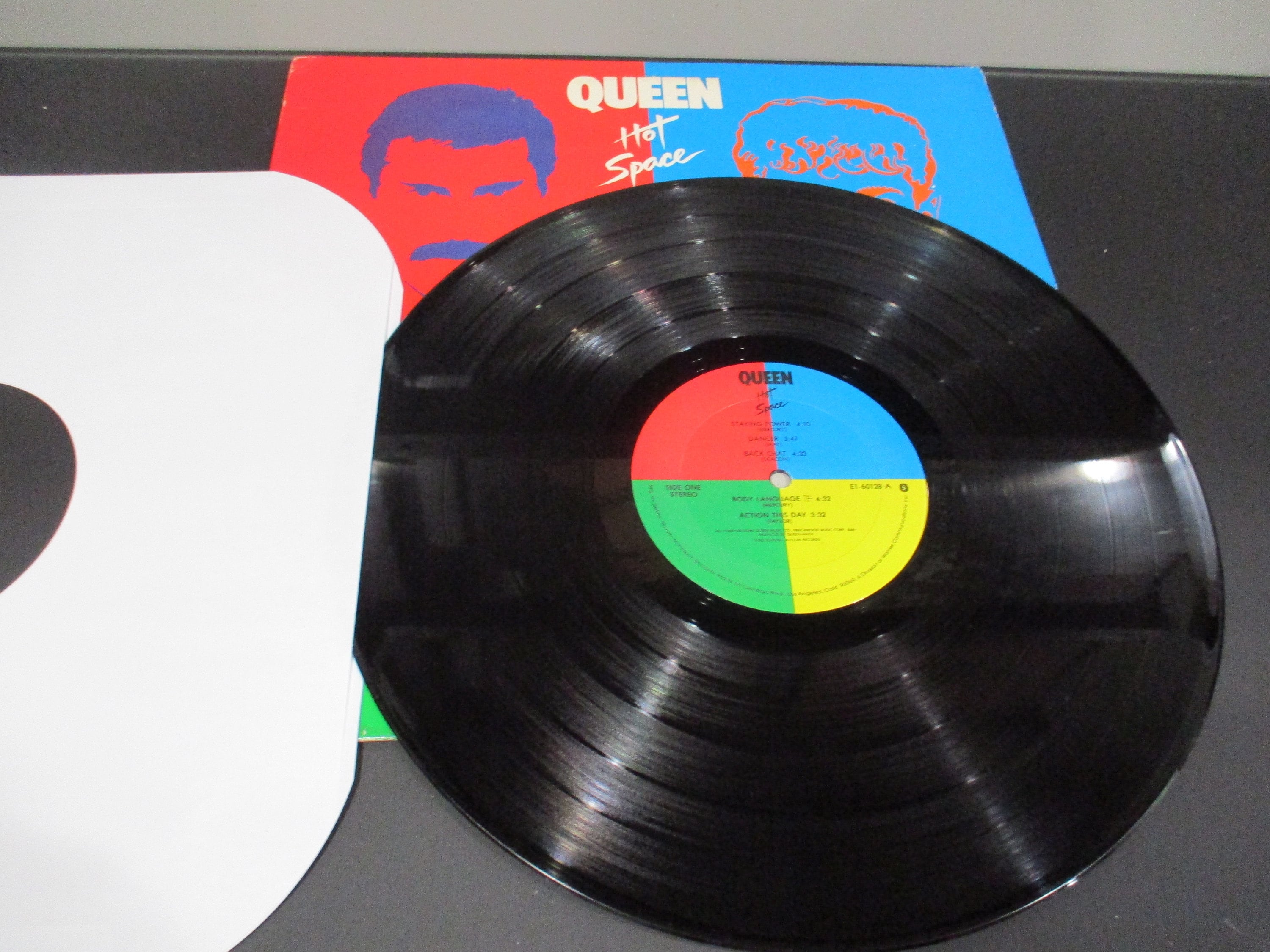 Vintage 1982 Vinyl LP Record Hot Space Queen Excellent Vintage 1982 Vinyl LP Record Hot Space Queen Excellent