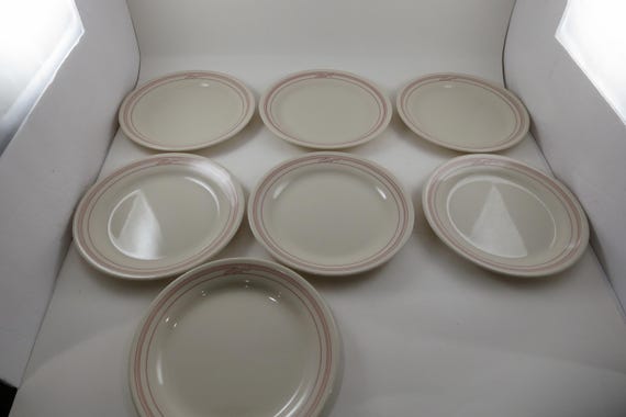Vintage Corning Comcor Cumulus 7 1/4 Inch Salad Plates-Set of 7