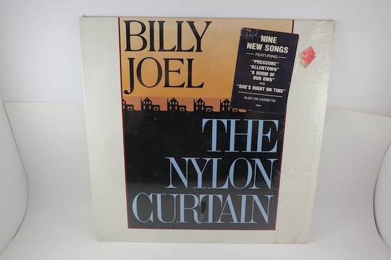 1982 Vinyl LP Record Billy Joel The Nylon Curtain Excellent Condition In Shrink Hype Sticker 72361
