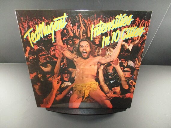 Vintage 1981 Vinyl LP Record Ted Nugent Intensities in 10 Cities Live Album Near Mint Condition Promo Pressing 36328