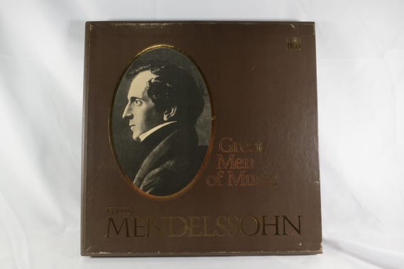 1976 Felix Mendelssohn Vinyl LP Box Set: Gre8t Men of Music NM
