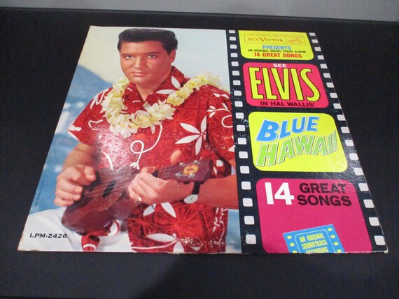 Vintage 1962 Vinyl LP Record Elvis In Hal Wallis Blue Hawaii Original Soundtrack Excellent Condition Mono Long Play Label 61057
