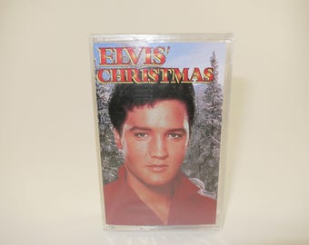 Cinta de casete de Elvis Presley de Navidad de 1995, en perfecto estado, sellada de fábrica.