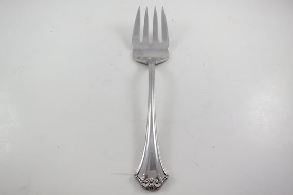 Reed & Barton French Chippendale Silver Plate Serving Fork