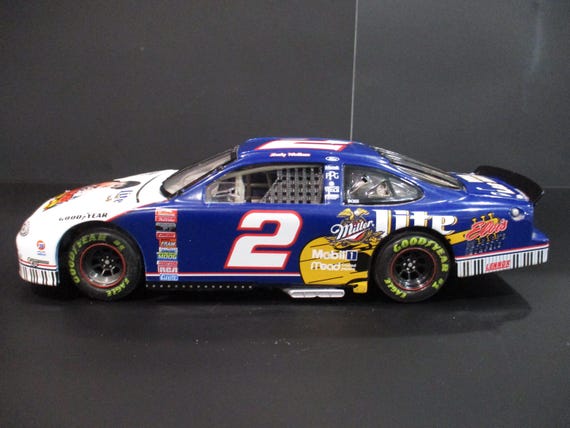 Vintage 1998 Action Racing Collectibles Rusty Wallace No 2 Miller Lite Ford Diecast with Elvis Special Livery Excellent Condition No Box
