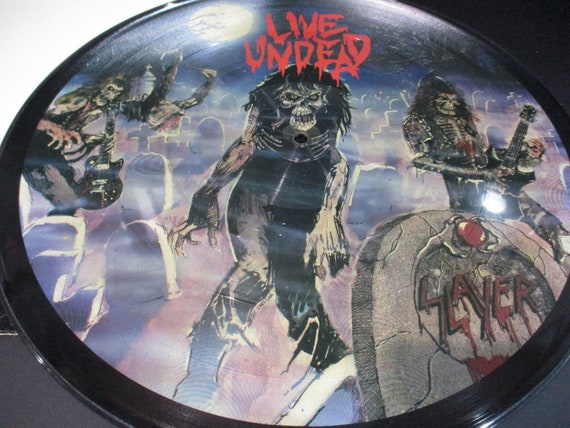 Rare 1985 Vinyl LP Record Slayer Live Undead Picture Disc Excellent Condition 68109
