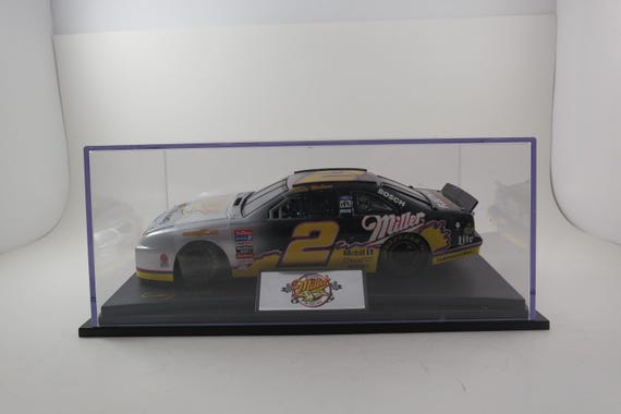 1997 Rusty Wallace No 2 Miller Genuine Draft Ford Thunderbird Die cast Miller Lite In Display Case and Original Box w/COA