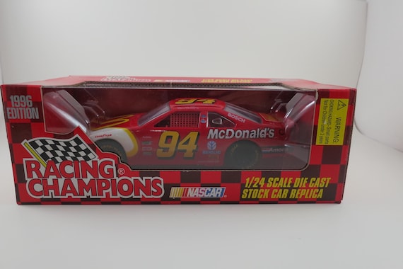 1996 Bill Elliott McDonald's Nascar Diecast Car - Racing Champions 1:24 Scale