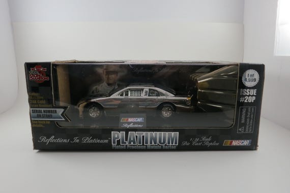 1999 Racing Champions 1:24 Scale Nascar Die cast Reflections In Platinum Sterling Marlin Sabco Racing #40 1041 of 4999 Produced