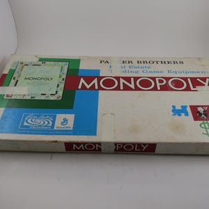 1961 Monopoly Board Game Parker Brothers 100% Complete Well Used Condition