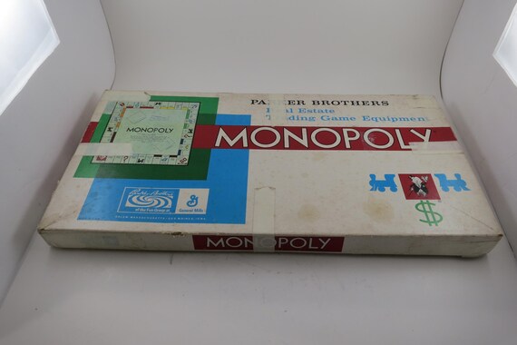 Vintage 1961 Monopoly Board Game Parker Brothers 100% Complete Well Used Condition