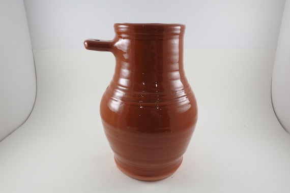 Vintage Bird Bottle House Redware Pottery Birdhouse