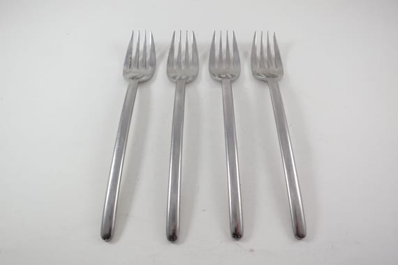 Vintage Mikasa Zena Salad Forks - 18/8 Japan Set of 4