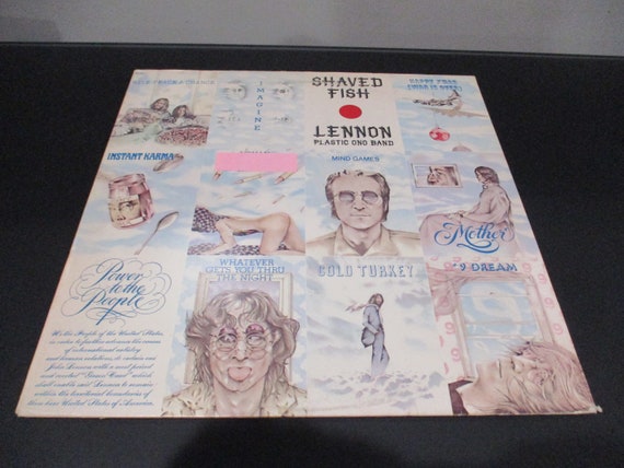Vintage 1978 Vinyl LP Record Shaved Fish John Lennon Plastic Ono Band Excellent Condition 65987