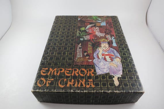 Vintage 1972 Emperor of China Bookshelf Board Game Complete