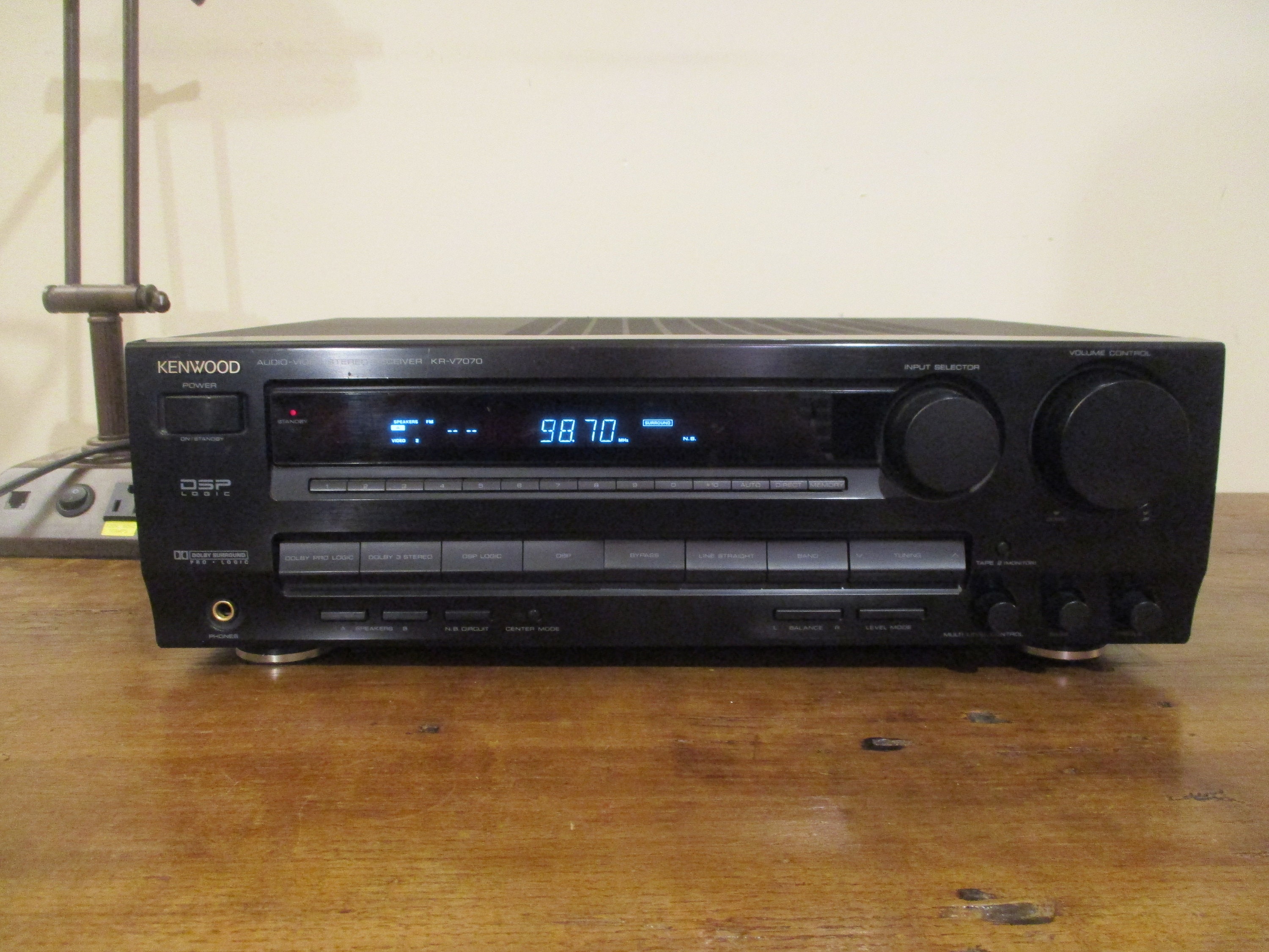 Vintage 1990's Kenwood Audio Video Receiver Model KR-V7070 Perfect