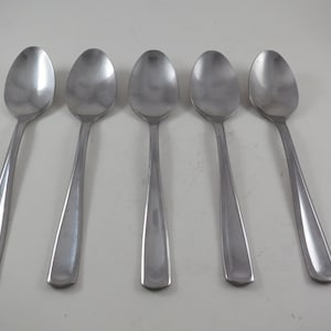 WMF German Flatware 1967 1987 Set of Five 7 5/8 Inch Table Spoons Excellent Condition