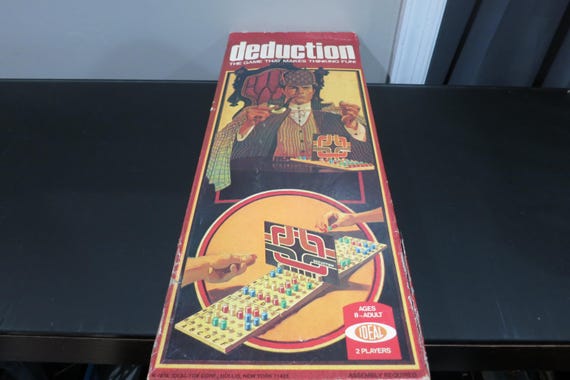 Vintage 1976 Ideal Board Game Deduction The Game that Makes Thinking Fun 100% Complete