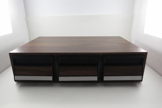 Vintage 1980s Faux Wood Cassette Tape Holder, 36 Capacity