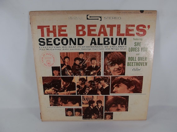 1971 Beatles Second Album Vinyl LP Record In Stereo VG/EX