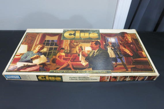Vintage 1992 Clue Board Game: Parker Brothers Classic Detective Game