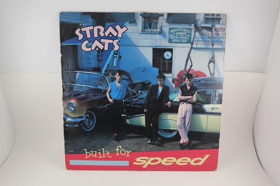Vintage 1982 Stray Cats Vinyl LP - Built for Speed