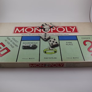 1985 Monopoly Board Game Parker Brothers 100 Percent Complete Very Good Condition