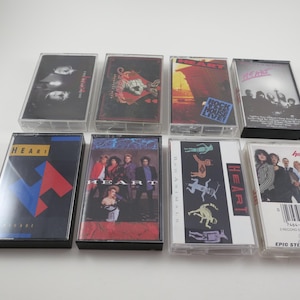 1980&#39;s Heart Cassette Tapes Excellent Condition Self Titled Bad Animals Dreamboat Annie Dog & Butterfly Sold Individually