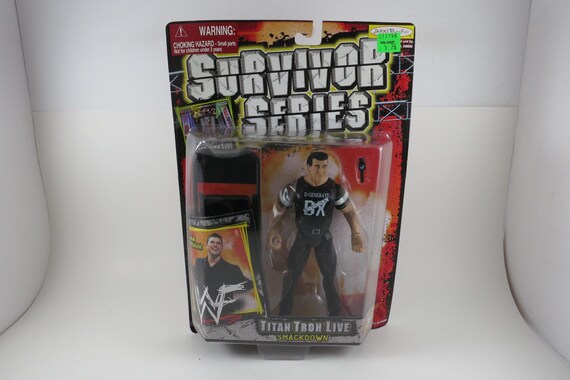 1999 WWF Survivor Series Titan Tron Live Smackdown Shane McMahon Figure with Accessories NIB