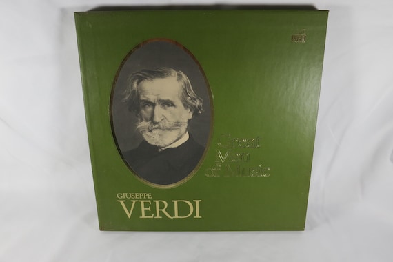 Vintage 1976 Classical Vinyl LP Box Set Gr8at Men of Music Giuseppe Verdi EX+