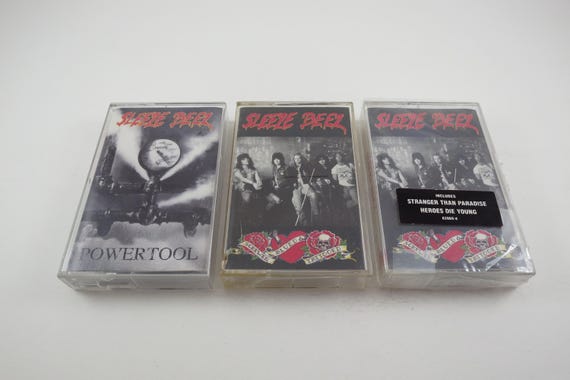 Vintage 1980's Sleeze Beez Cassette Tapes Excellent Condition Powertool Screwed Blued & Tattooed Sold Individually